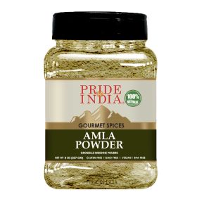 Pride of India ‚Äì Amla Powder ‚Äì Gourmet Spice ‚Äì Tangy & Savory ‚Äì Pure Indian Gooseberry Ground ‚Äì Antioxidant Rich ‚Äì GMO/Gluten Free ‚Äì Eas (size: 8 Oz)