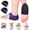 1pair Heel Brace With Hook And Loop Fastener; Breathable Heel Cushions; Heel Cups With Gel Pads For Women Men